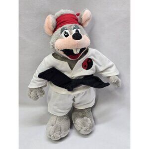 Chuck E Cheese Limited Edition Martial Arts Plush 2009 Karate Stuffed Animal